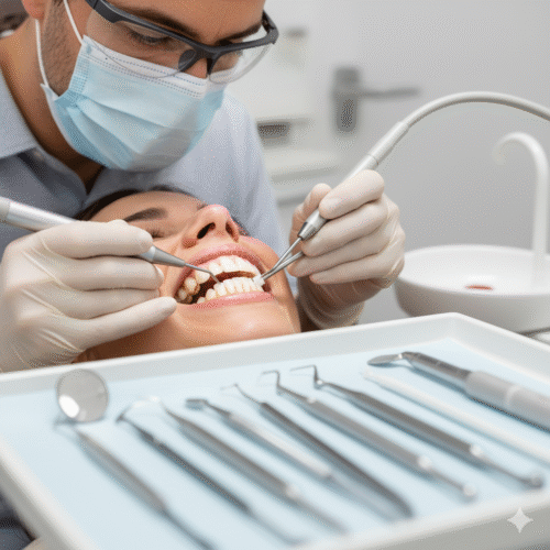 Entfernung von Belägen