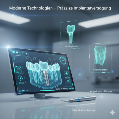 Zahnimplantate mit 3D-Planung
