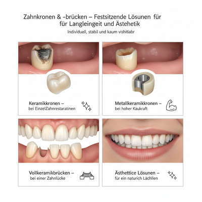 Zahnkronen und Zahnbrücken